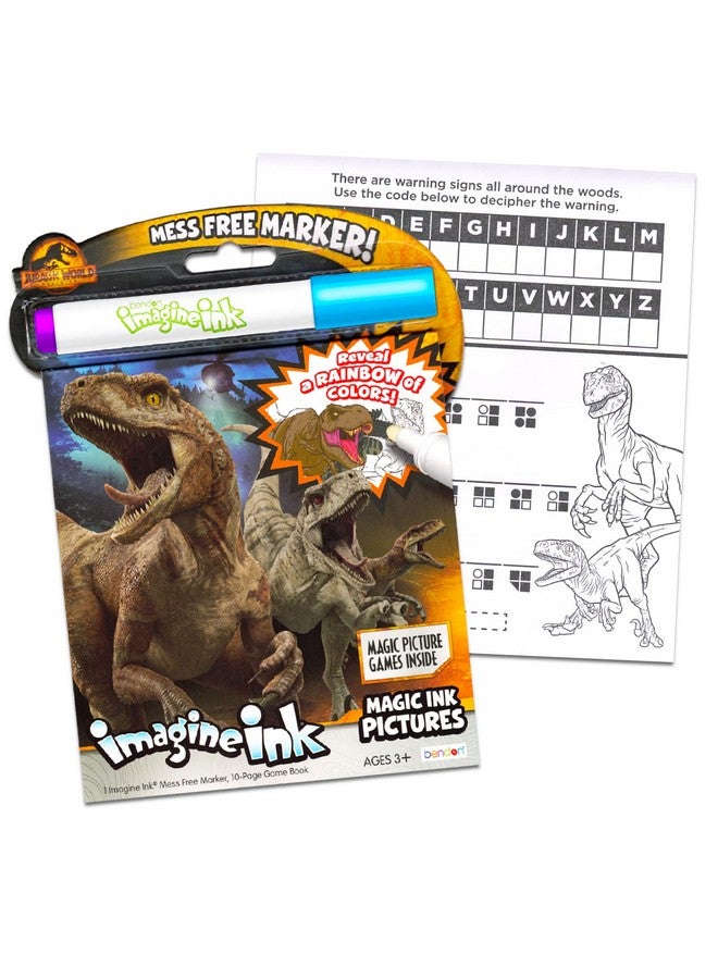 Bendon Jurassic World Coloring And Activity Books Bundle With Jurassic Park Imagine Ink Coloring Pages Stickers And More (Jurassic World Gifts Set) - Image 3