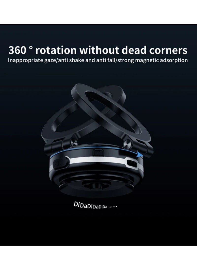 Magnetic Car Phone Holder with Suction Cup - Safe and Easy Mounting for Mobile