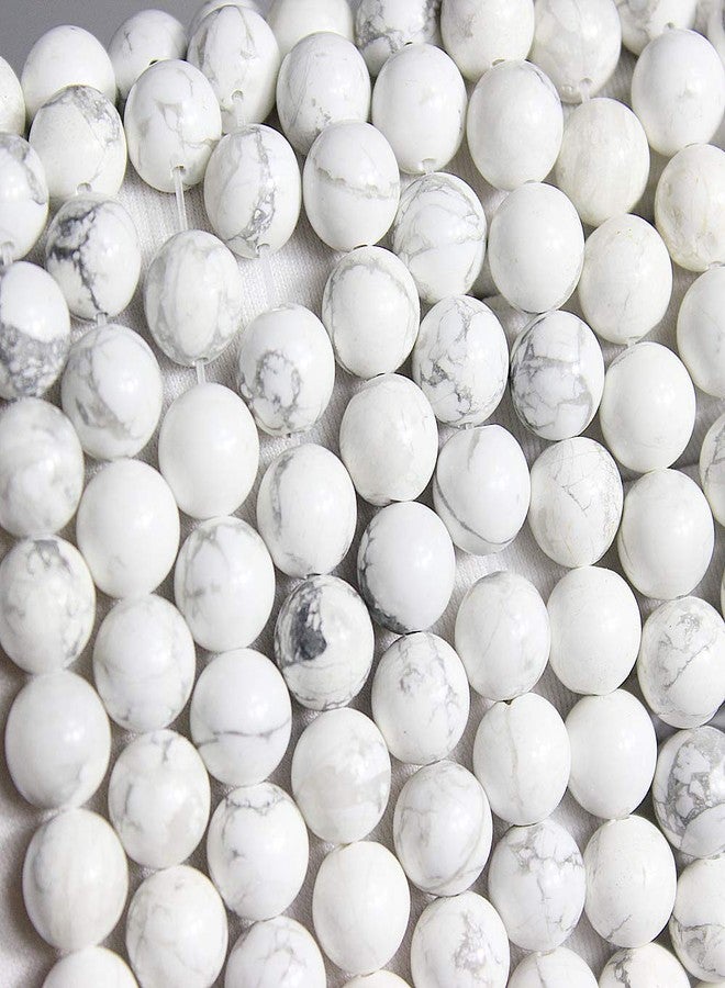 MJDCB Natural Stone Beads White Howlite Round Loose Beads for Necklace Bracelat Jewelry Making (4mm) - Image 4