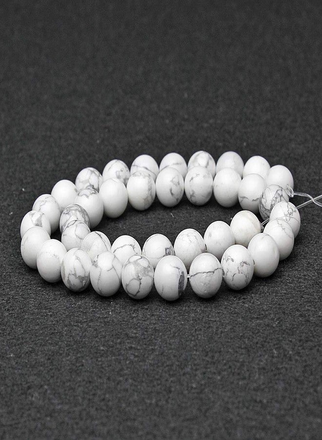 MJDCB Natural Stone Beads White Howlite Round Loose Beads for Necklace Bracelat Jewelry Making (4mm) - Image 2