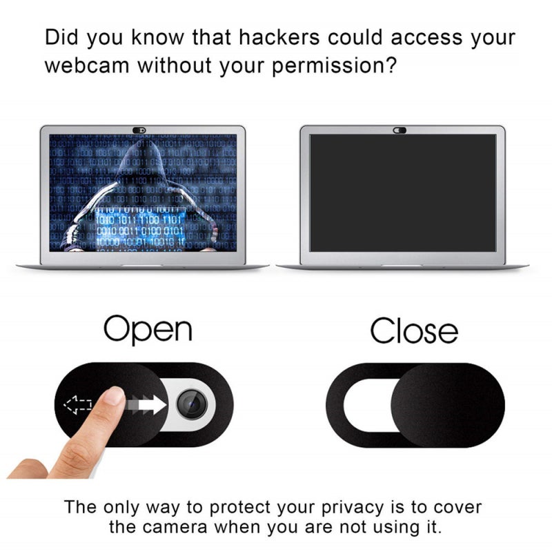 Webcam Cover Plastic Universal Slider Shutter - Slim Design Camera Privacy Sticker For Laptops Tablets Mobile Phones - Image 3