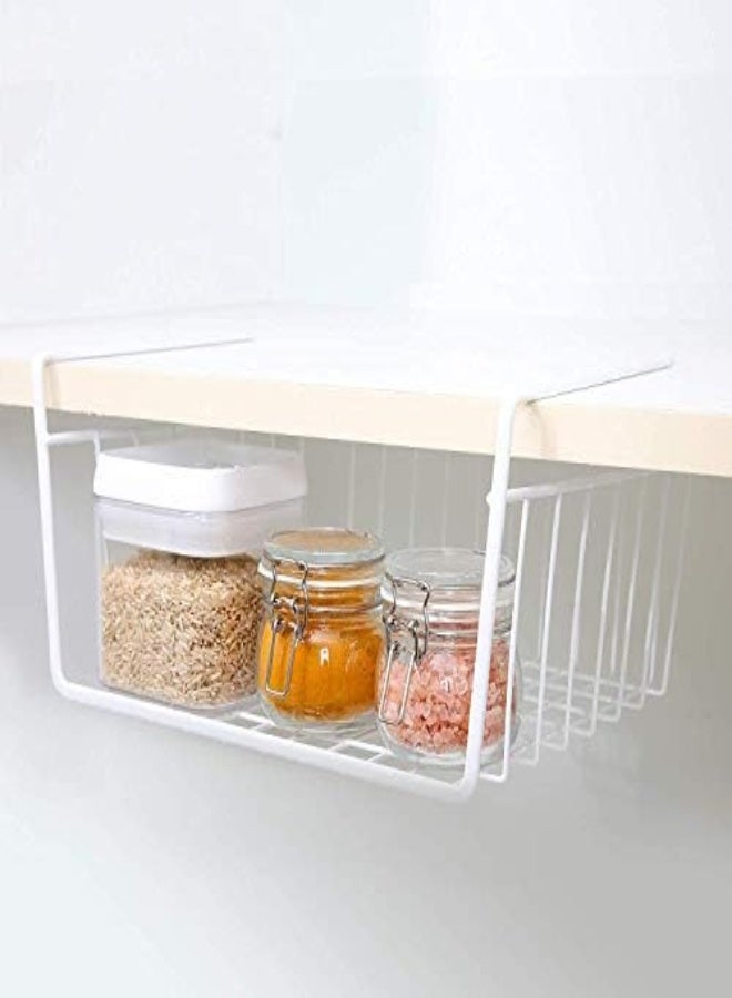 AKDC Kitchen Under Shelf Storage Basket Large - 16 Lightweight Metal Organizer Rack - Image 4