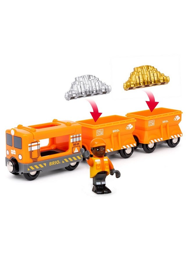 بريو وورلد - قطار شحن ذهبي ٣٦٠٤٩ | مجموعة قطارات ألعاب للأطفال من عمر ٣ سنوات فما فوق - Image 4