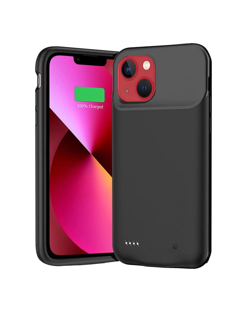 Battery Case Cover for Apple iPhone 13 Black - 3500mAh - Image 1