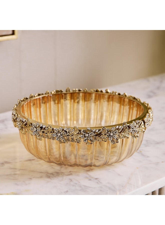 Home Box Iras Elara Decorative Centerpiece Bowl - 22x22x8 cm - Image 2