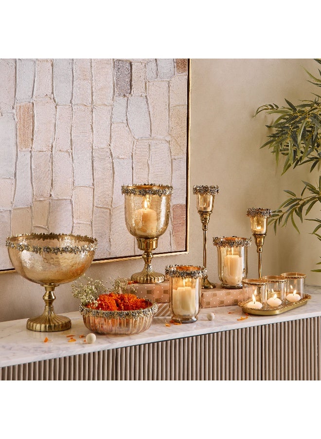 Home Box Iras Elara Decorative Centerpiece Bowl - 22x22x8 cm - Image 5