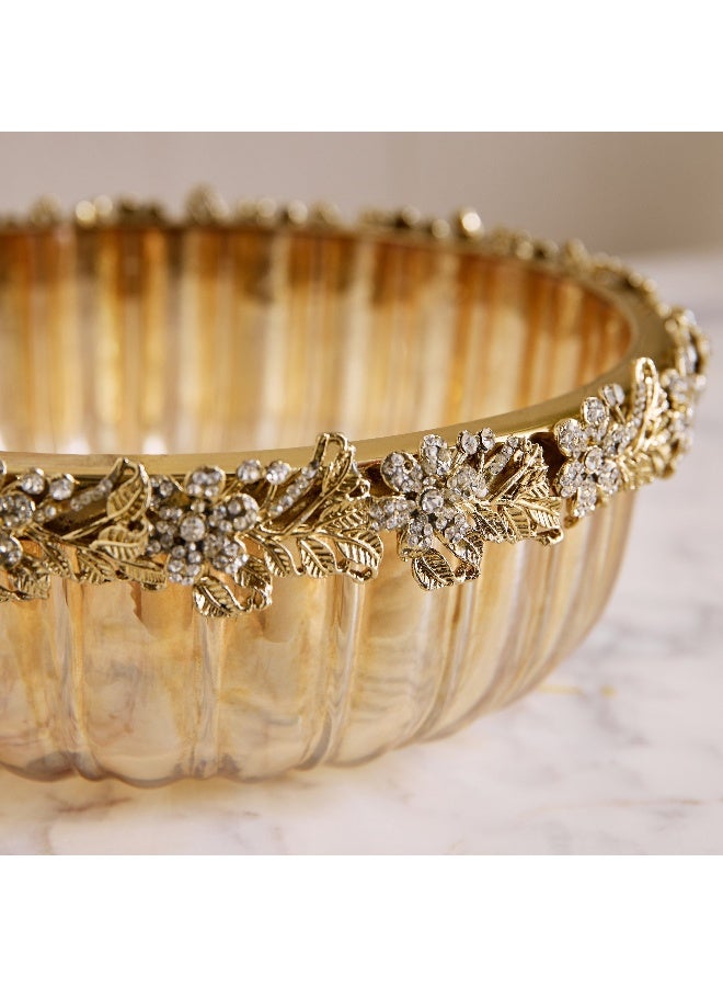 Home Box Iras Elara Decorative Centerpiece Bowl - 22x22x8 cm - Image 4