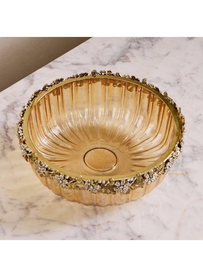 Home Box Iras Elara Decorative Centerpiece Bowl - 22x22x8 cm - Image 3