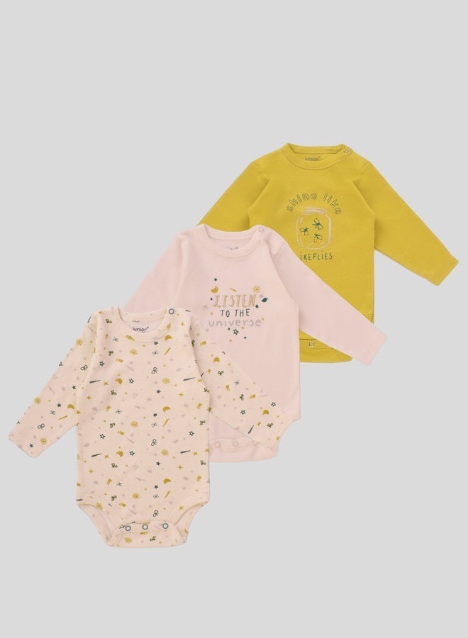 جونيور بادي سوت قطن عبوة 3 قطع بيبي للجنسين - Image 1