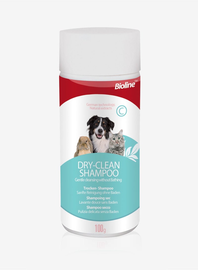Bioline شامبو بيولين للتنظيف الجاف لجميع الحيوانات الأليفة 100 جرام