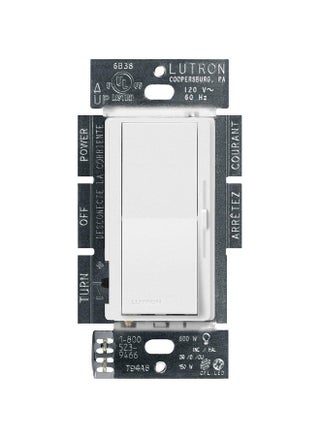 Lutron Diva LED+ Dimmer Switch for Dimmable LED, Halogen and Incandescent Bulbs, 150W/Single-Pole or 3-Way, DVSCCL-153P-SW, Snow - pzsku/Z8A8652E5840CAE0FAC31Z/45/1747980114/3328caf3-e40a-4c24-abb3-f2b27f4eb10b