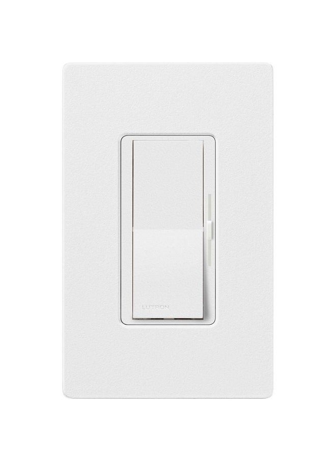 LUTRON Lutron Diva LED+ Dimmer Switch for Dimmable LED, Halogen and Incandescent Bulbs, 150W/Single-Pole or 3-Way, DVSCCL-153P-SW, Snow  - Image 3