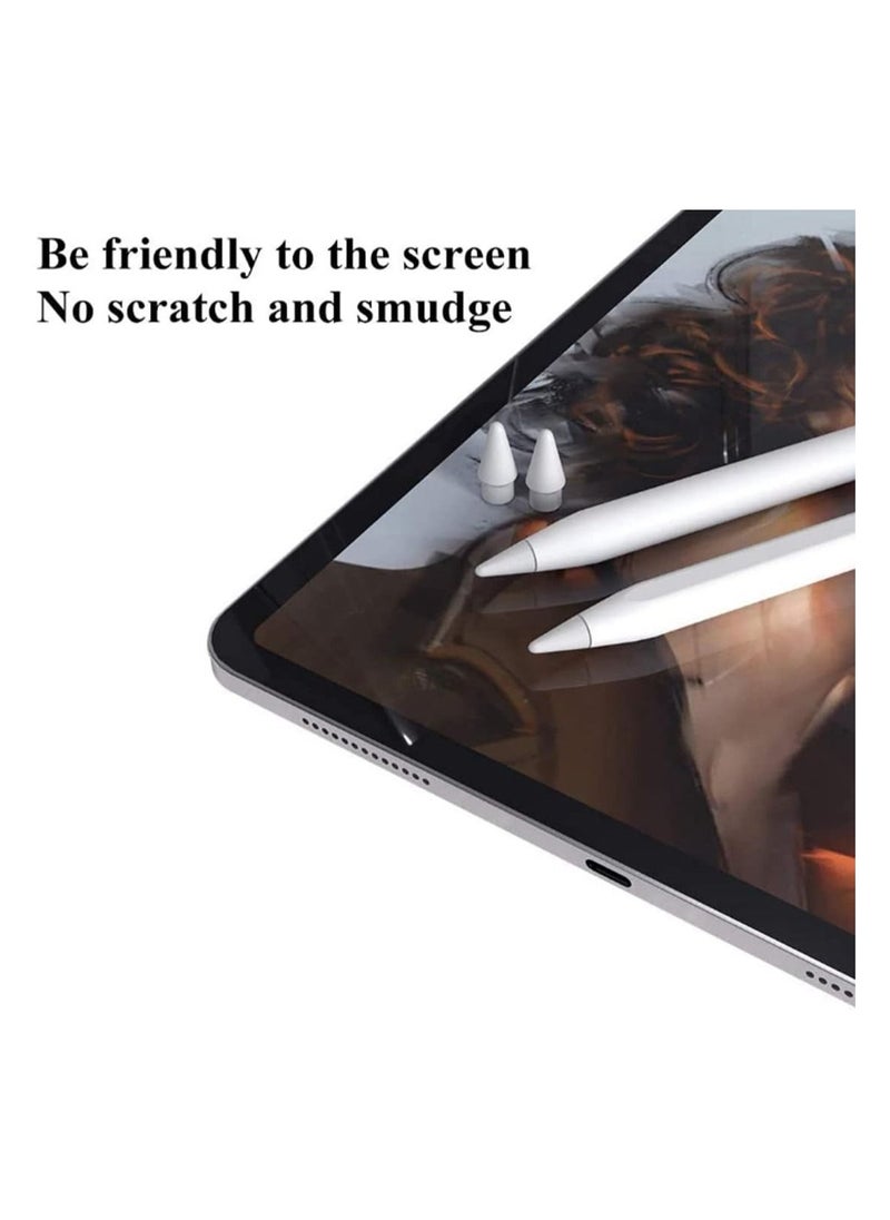 Lommyka - 10-Piece Pencil Tips For iPad Apple Pencil Stylus Fine Nib Compatible with Apple Pen 1st and 2nd Generation Tip White - Image 1