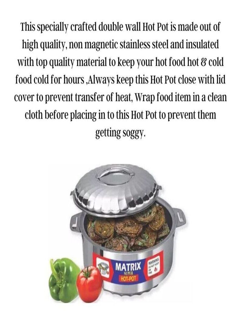 ماتريكس قدر 3 قطع من الفولاذ المقاوم للصدأ مع نظام قفل من الفولاذ - Image 4