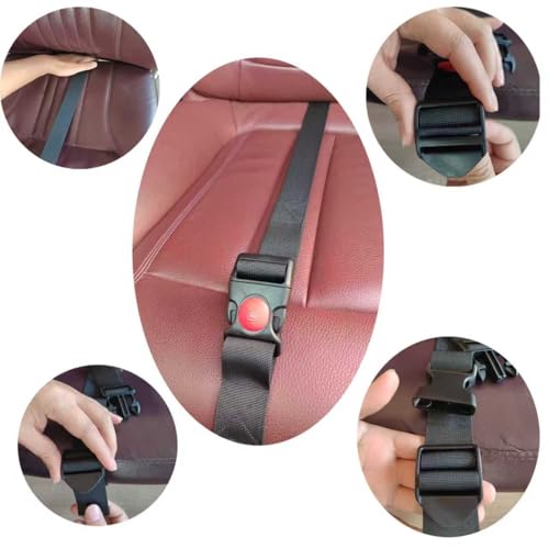YBWYDH Soft Bump Cushion for Seat Adjustmen Belly Comfort Support Adjuster for Seat Comfort Car Cup Holder Coaster Comfort Pads Buckle Pads Extend Cover Making Shoulder Neck Comfortable Convenient (Black) - Image 4