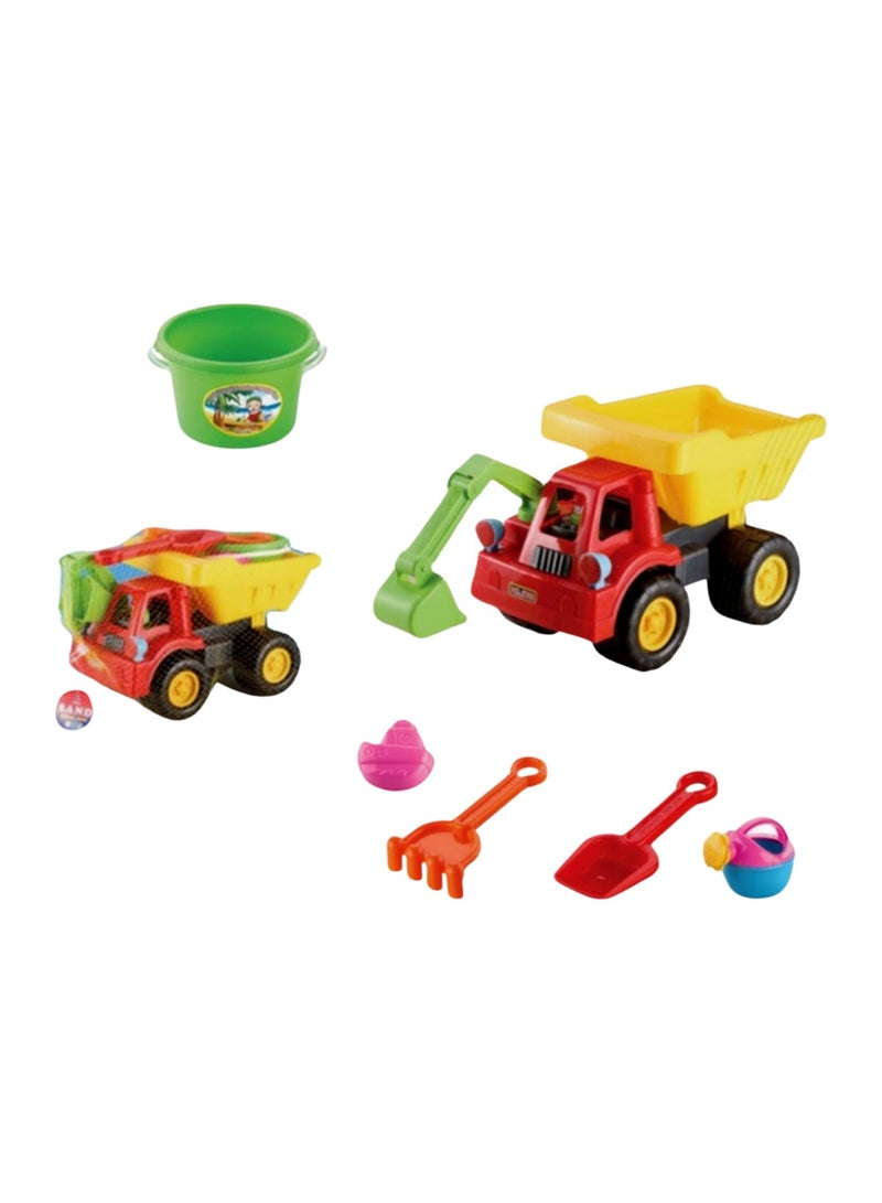 Sandy Beach Toys Damp Truck Shape