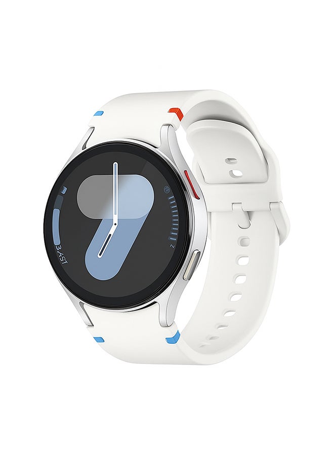 O Ozone Silicone Bands For Samsung Galaxy Watch 8 Band 40mm 44mm, Galaxy Watch 8 Classic Band 46mm, Waterproof Soft Wristband Sport Strap for Women Men-White - Image 1