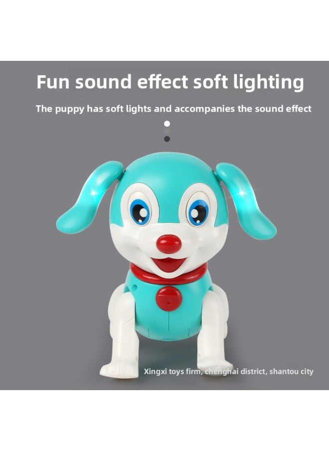 Children's Electric Intelligent Robot Dog Can Walk And Singing Simulation Puppy 1-2 Years Old 3 Baby Boys And Girls Educational Toys-Color:Electric Jumping Dog (blue)  - Image 4