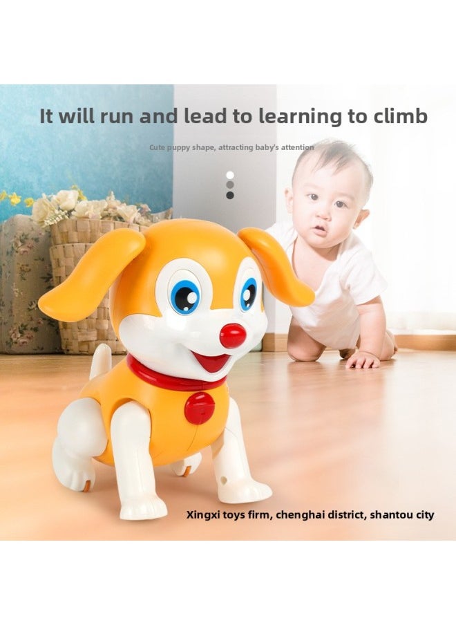 Children's Electric Intelligent Robot Dog Can Walk And Singing Simulation Puppy 1-2 Years Old 3 Baby Boys And Girls Educational Toys-Color:Electric Jumping Dog (blue)  - Image 2
