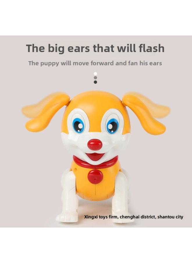 Children's Electric Intelligent Robot Dog Can Walk And Singing Simulation Puppy 1-2 Years Old 3 Baby Boys And Girls Educational Toys-Color:Electric Jumping Dog (blue)  - Image 5