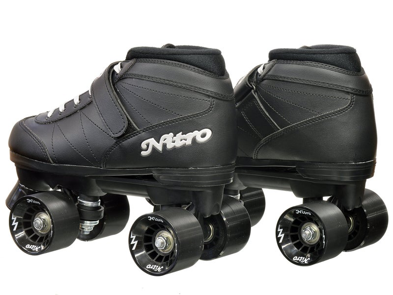 Epic Skates Super Nitro Indoor/Outdoor Quad Speed Roller Skates, Adult 7 , Black - Image 5