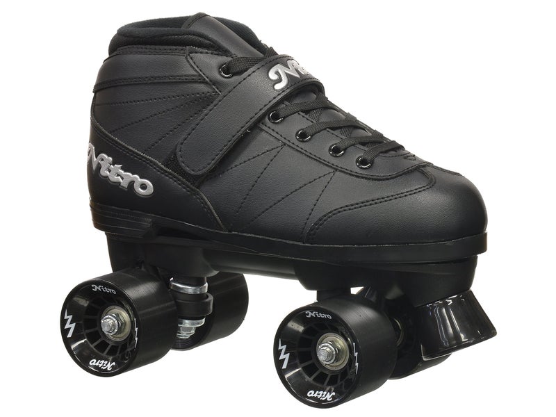 Epic Skates Super Nitro Indoor/Outdoor Quad Speed Roller Skates, Adult 7 , Black - Image 2
