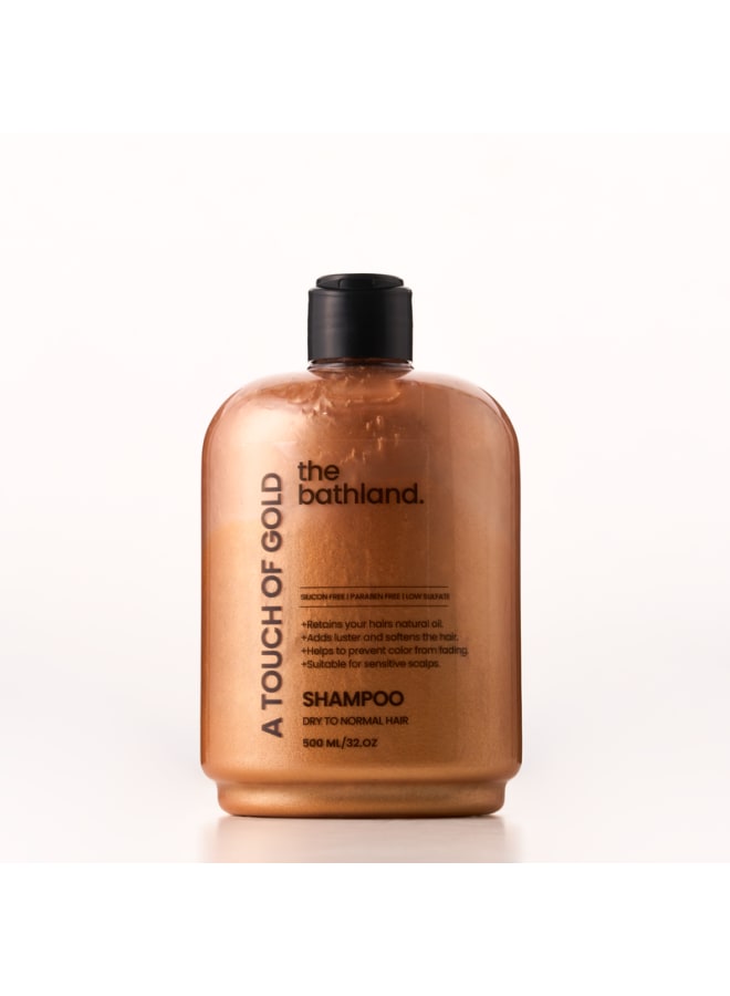 Thebathland  low Sulfate  Touch of gold Shampoo -Unisex - 500ml