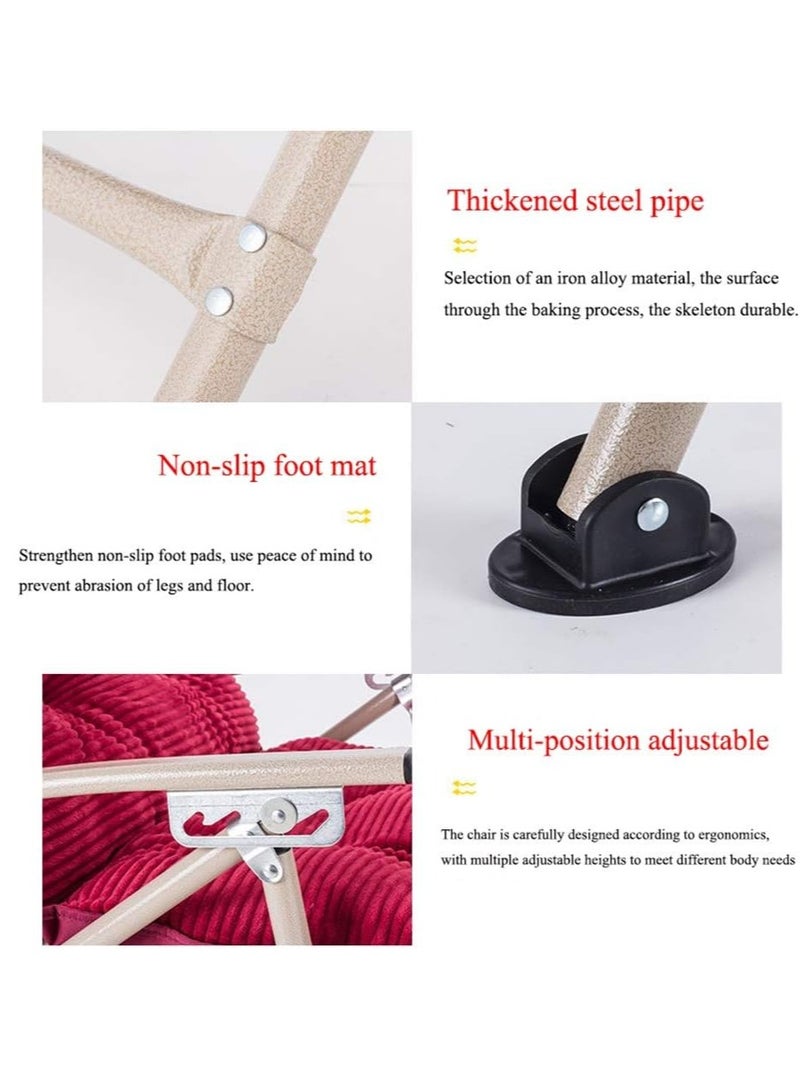 Reko Outdoor Lounges Chair Foldable Camping Chair, Adjustable Reclining Patio Chair - Image 2