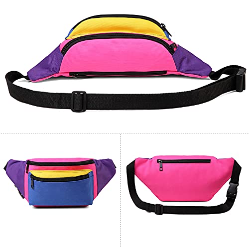 MIAIULIA 80s Neon Waist Fanny Pack for 80s Costumes,Festival Travel Party #Other - Image 3