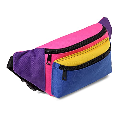 MIAIULIA 80s Neon Waist Fanny Pack for 80s Costumes,Festival Travel Party #Other - Image 2
