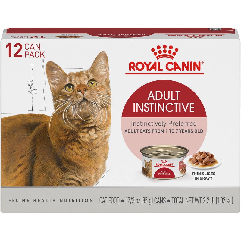 Royal Canin Feline Health Nutrition Adult Instinctive Adult Thin Slices in Gravy Cat Food, 3 oz (Pack of 12) - Image 1