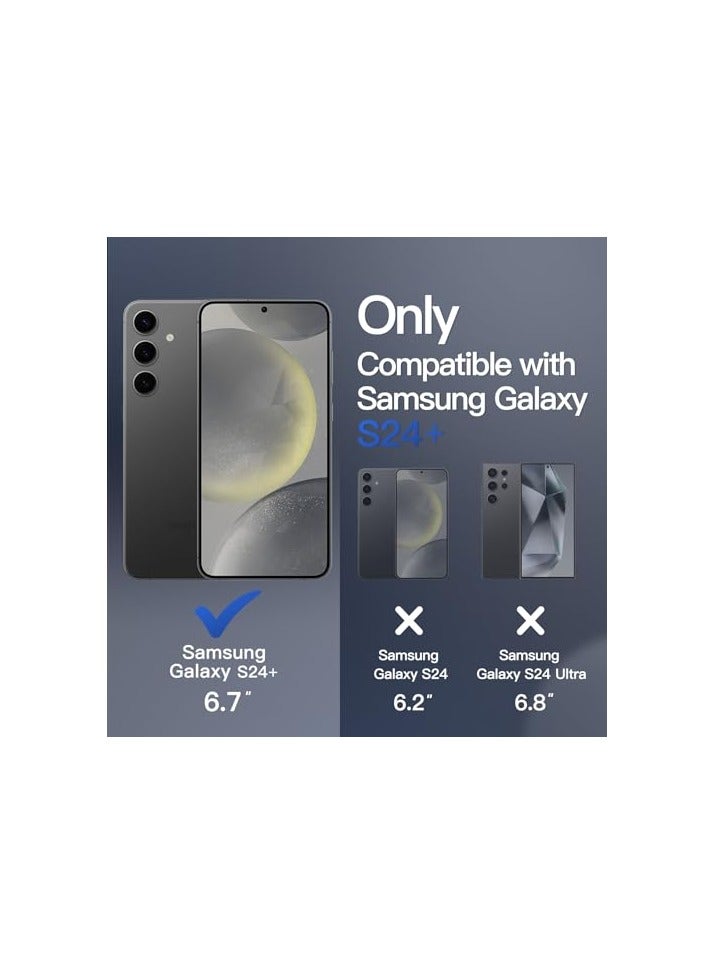 JETech Magnetic Case for Samsung Galaxy S24+ / S24 Plus 5G, Compatible with MagSafe, Translucent Matte Back Shockproof Phone Cover (Black) - Image 3