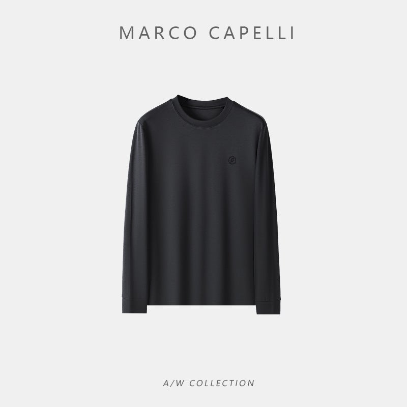 Autumn/Winter Long Sleeve Round Neck Men'S T-Shirt Casual Joker Fashion Classic Design [A006]] - Image 3