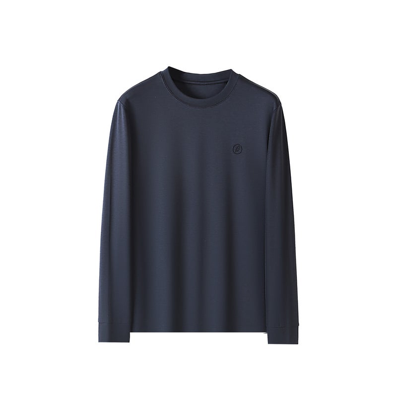 Autumn/Winter Long Sleeve Round Neck Men'S T-Shirt Casual Joker Fashion Classic Design [A006]] - Image 1
