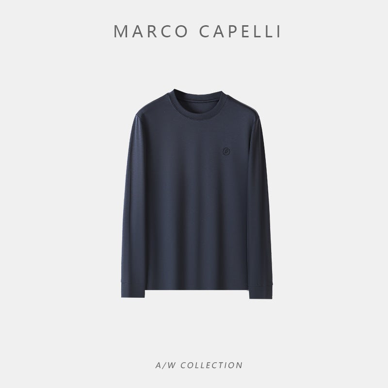 Autumn/Winter Long Sleeve Round Neck Men'S T-Shirt Casual Joker Fashion Classic Design [A006]] - Image 4