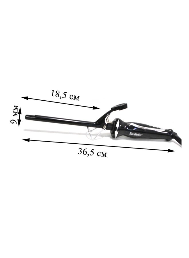 بيبي ليس برو مكواة كيرلي صاروخ رفيعة 9 ملي ، تكنولوجيا النانو مع ألواح السيراميك . حرارة عالية لجميع انواع الشعر - اسود و ابيض (ابيض) - Image 2