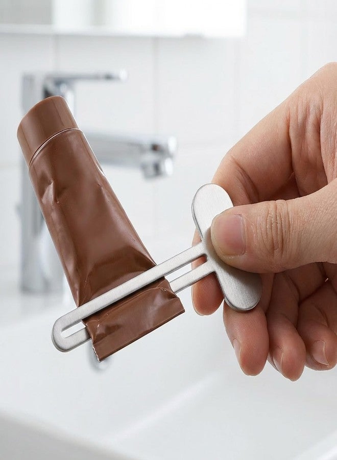 Ymapinc 5Pcs Metal Toothpaste Squeezer Tool, Tube Roller Squeezer for All Tubes, Toothpaste, Hand Cream, Cosmetics, Bathroom, Portable for Traveling - Image 5