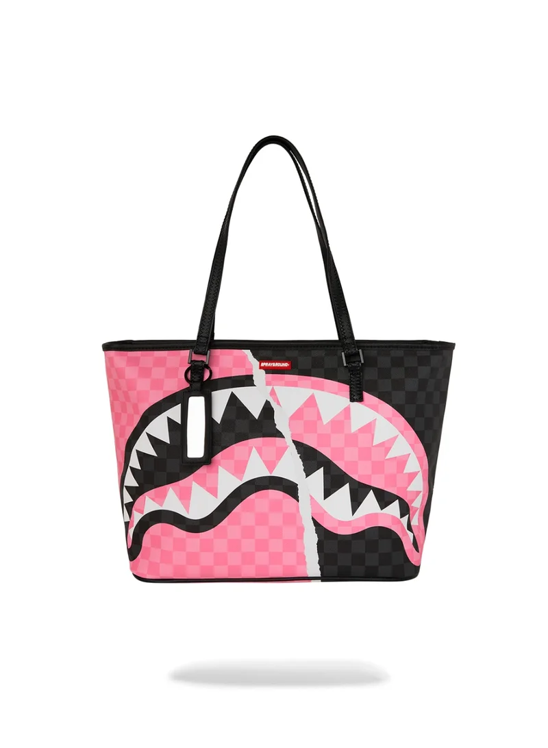 SG PINK AND BLACK TEAR SIP TOTE