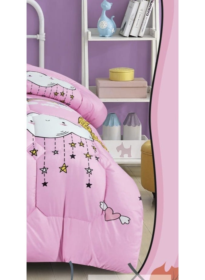 مون مفرش نفر حشوة رسومات اطفال لراحة طفلك - Image 4