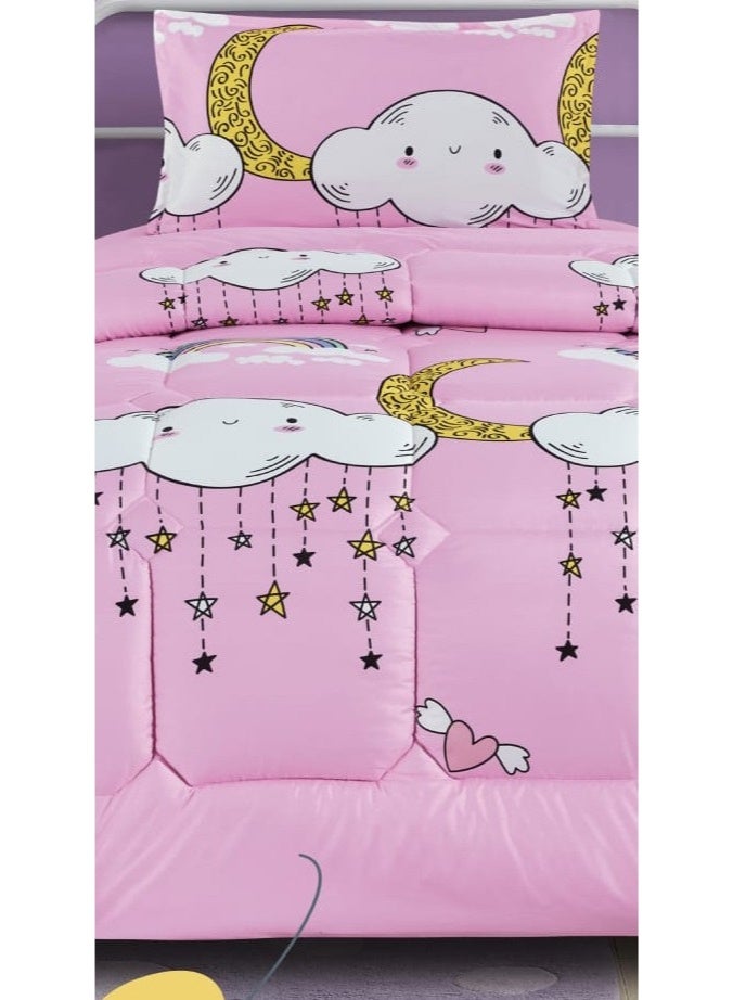 مون مفرش نفر حشوة رسومات اطفال لراحة طفلك - Image 3