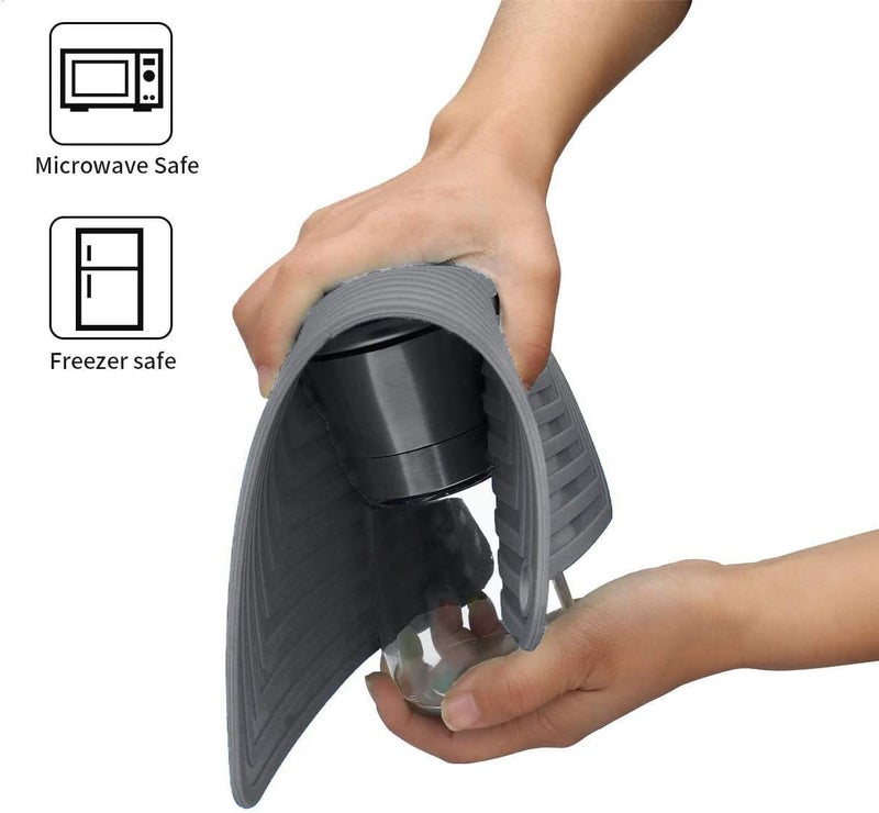 LogHog Large Silicone Trivet Mats for Hot DishesPans Heat Resistant Pot Holder 9x12 Non Slip Flexible Durable Pot Coaster Kitchen Table Mats Set of 2 Dark Gray - Image 4