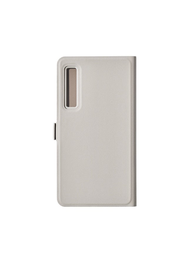 BOOX Palma Flip-Fold Case White Premium Protective Cover with Auto Sleep/Wake Function Foldable Stand Design Durable PU Leather Texture Elegant White Finish - Image 1