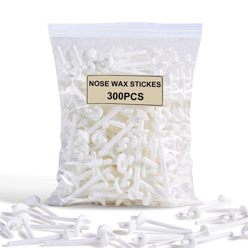 Charmonic 300 Pcs Wax Sticks, Nose Wax Kit Accessories, Waxing Sticks for Nostril Nasal Cleaning, Ear Face Eyebrows Hair Removal for Men Women - Image 1