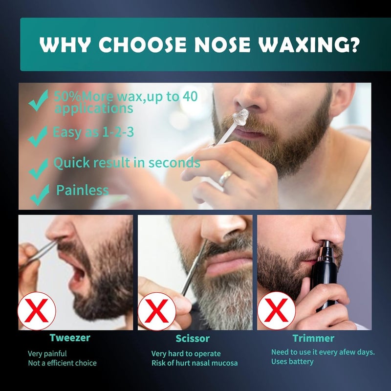 Charmonic 300 Pcs Wax Sticks, Nose Wax Kit Accessories, Waxing Sticks for Nostril Nasal Cleaning, Ear Face Eyebrows Hair Removal for Men Women - Image 3