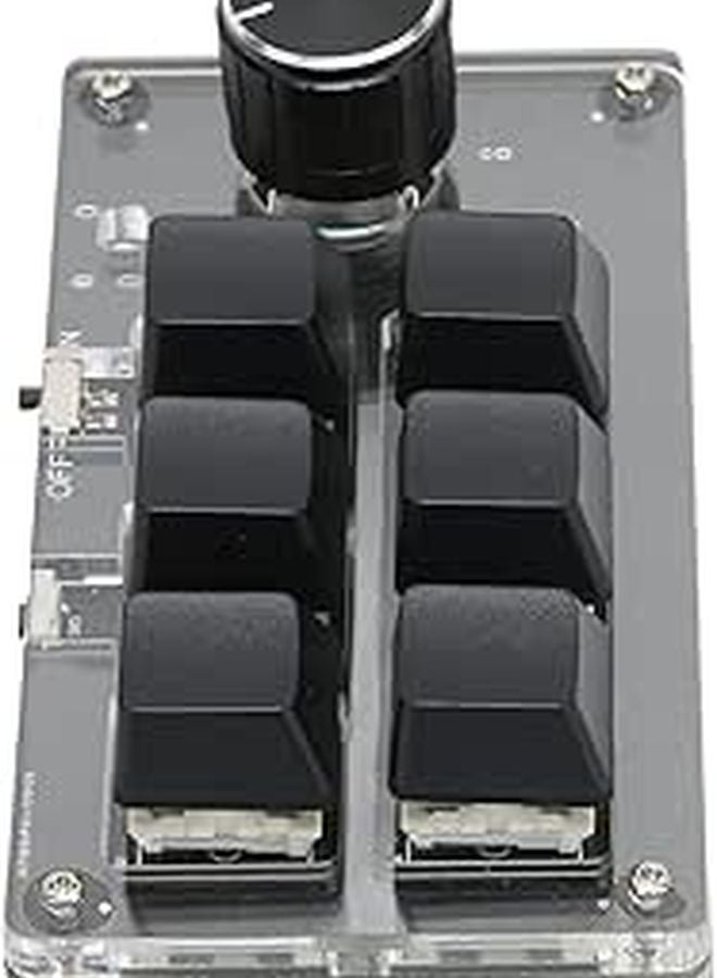 Programmable Mechanical Keyboard 6 Keys DIY Kit Acrylic Material For OSU Game - Image 1