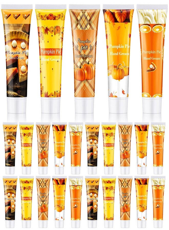 Loopeer 25 Pack Fall Hand Lotion Bulk Gifts for Women, Fall Pumpkin Pie Flavor Hand Cream Lotions Favors Bulk 30ml Mini Travel Size Autumn Thanksgiving Party Gifts for Stuffers Goodie Bag Favors - Image 1