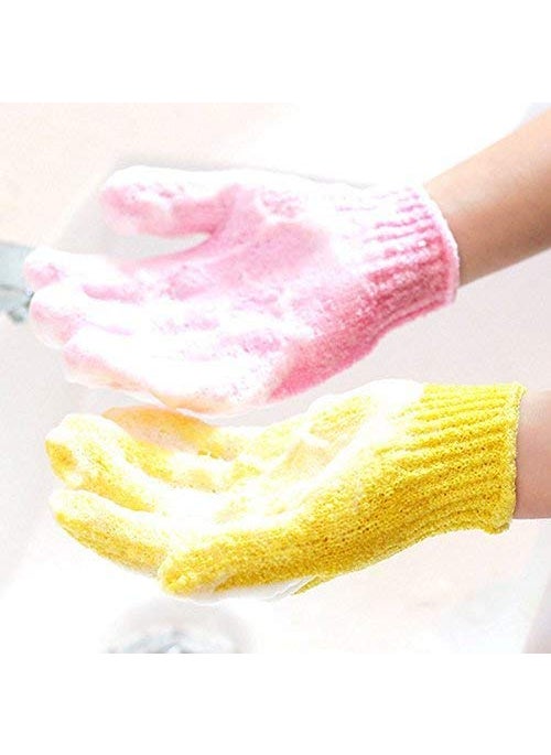 Prostuff.in Prostuffin Exfoliating Wash Skin Spa Massage Body Scrubber Cleaner Shower Bath Gloves  2 Pair  - Image 3
