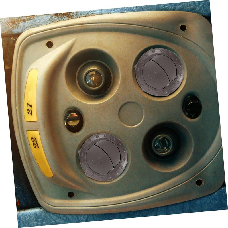 Gatuida Round Rv Air Conditioning Vent Deflector Durable Car Vent Outlet for Improved Comfort Travel Trailers User-friendly Installation for Enhanced Interior Airflow and Usability - Image 2