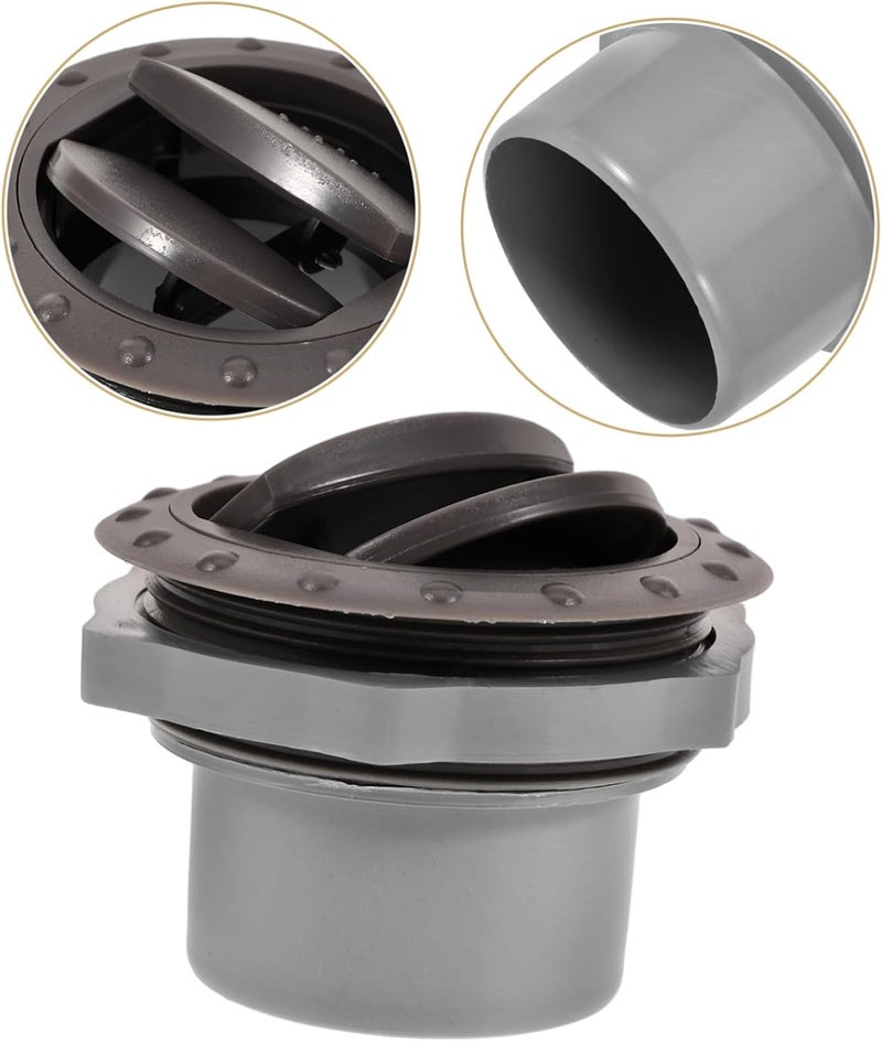 Gatuida Round Rv Air Conditioning Vent Deflector Durable Car Vent Outlet for Improved Comfort Travel Trailers User-friendly Installation for Enhanced Interior Airflow and Usability - Image 5