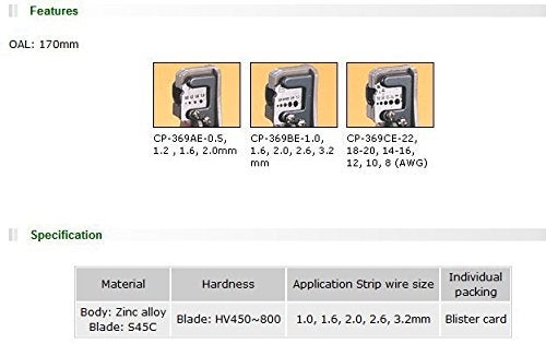 Proskit Proskit Cp 369Be Wire Stripping Tool for 10 16202632Mm Pack of 1  - Image 3